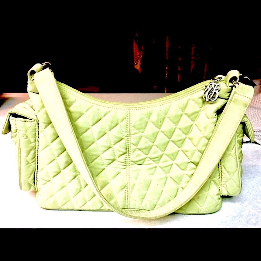 Vera Bradley Shoulder Bag Mini Handbag Lime Green